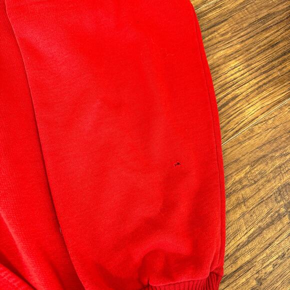 Vintage Pep Actionwear Alberta Basketball Canada Red Hoodie Sweatshirt Large - Picture 6 of 7